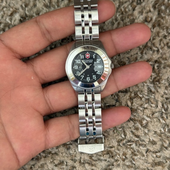 Victorinox Silver and Black Swiss Army women’s watch - Picture 3 of 13